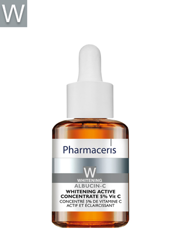 PHARMACERIS W WHITENING ACTIVE CONCENTRATE 5% VITAMIN C  ALBUCIN-C 30 ML