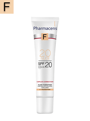 PHARMACERIS F FLUID FOUNDATION SPF 20  CAPILAR-CORRECTION 20 NUDE 30 ML